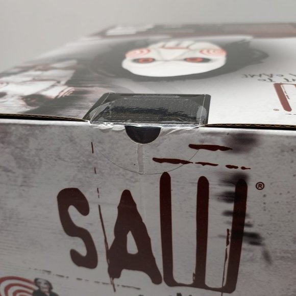 SAW BILLY JIGSAW WANT TO PLAY A GAME DELUXE FULL OVERHEAD MASK HALLOWEEN HORROR - Picture 9 of 10